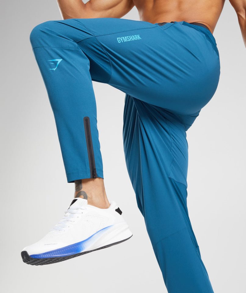 Men's Gymshark Hybrid Woven Jogger Blue | CA 361AN7